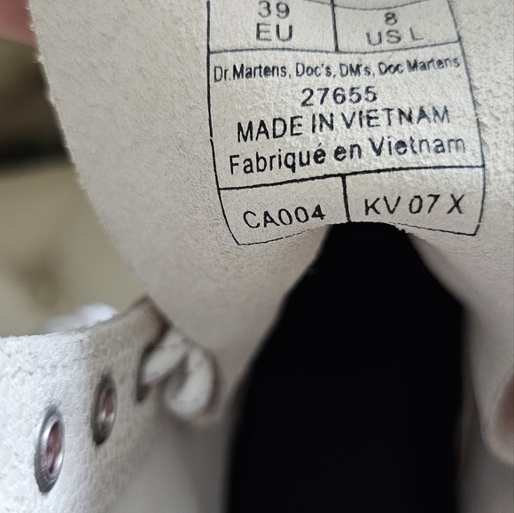 Dr. Martens 1460 Bejeweled Boots White Glitter Pink Laces Size US 8 27655 - Picture 5 of 9